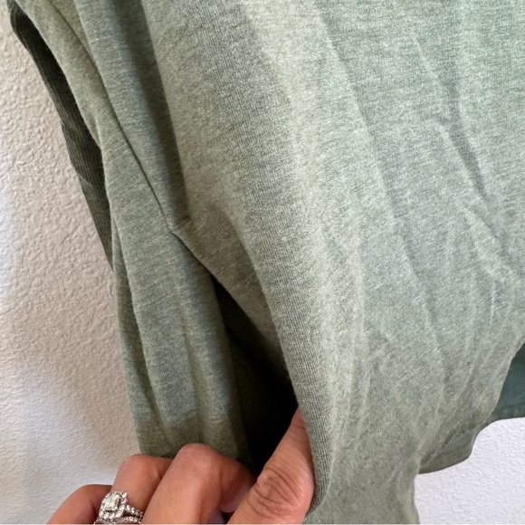 Athleta- Olive Green Purana Wrap Sweater SP - Picture 4 of 8